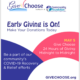 GiveChoose Early Giving Starts Today!